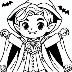 Vampir boyama sayfası,  coloring page, Cadılar Bayramı Vampiri temel çizimi, 