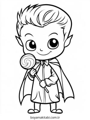 Vampir boyama sayfası – yaratıcılık, eğlenceli etkinlik