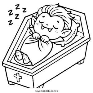 Vampir boyama sayfası – yaratıcılığı geliştirir, keyifli zaman