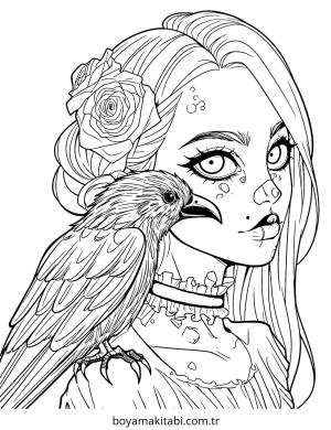 Vampir boyama sayfası – evde etkinlik, ücretsiz yazdır