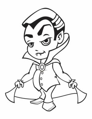 Vampir boyama sayfası,  coloring page, Bebek Vampir, 