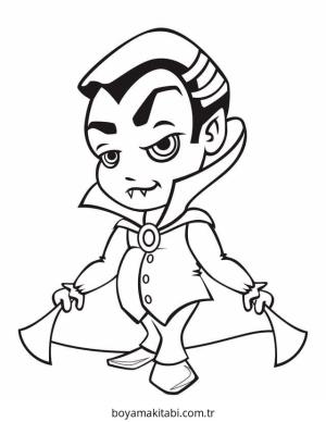 Vampir boyama sayfası – boyama çalışması, yaratıcılığı geliştirir