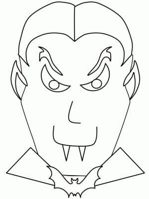 Vampir boyama sayfası,  coloring page, Vampir Yüz, 