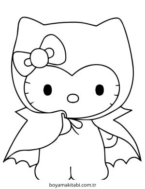 Vampir boyama sayfası – basit çizim, kolay boyama