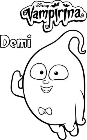 Vampirina boyama sayfası,  coloring page, Demi’nin Sevimli Hayaleti, 