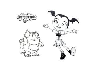 Vampirina boyama sayfası,  coloring page, Gargoyle, Ebeveynleri Evde Olmadığında Vampirina Hauntley ile İlgileniyor, 