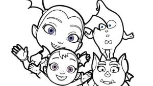 Vampirina boyama sayfası,  coloring page, Evcil Hayvanlarıyla Kız Arkadaşlar, 