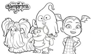 Vampirina boyama sayfası,  coloring page, Arkadaşlarla Sıcak İlişkiler, 