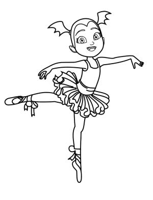 Vampirina boyama sayfası,  coloring page, Vampirina Hauntley Is Ballet, 