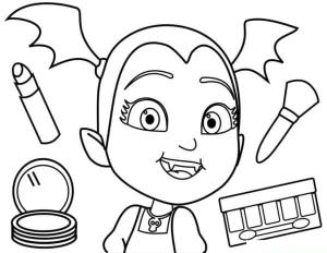 Vampirina boyama sayfası,  coloring page, Vampirler Ayrıca Görünümlerini Düzenlemeyi Severler, 