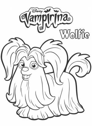 Vampirina boyama sayfası,  coloring page, Wolfie From Vampirina, 