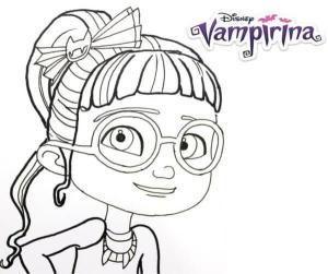 Vampirina boyama sayfası,  coloring page, Turuncu Saçlı Bridget, 