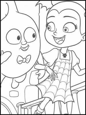 Vampirina boyama sayfası,  coloring page, Demi Adındaki Hayalet V’nin En İyi Arkadaşıdır, 