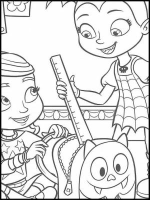 Vampirina boyama sayfası,  coloring page, Pensilvanya’da Yeni Bir Okul İçin Toplanıyorlar, 