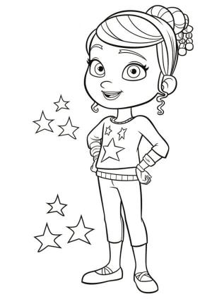 Vampirina boyama sayfası,  coloring page, Sıradan Girl V’nin Okuldaki En İyi Arkadaşı, 