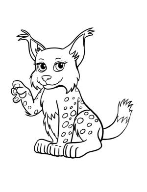 Vaşak boyama sayfası, Lynx coloring page, Vaşak çizimi, 