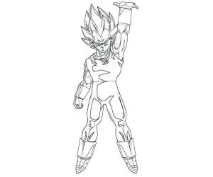 Vegeta boyama sayfası,  coloring page, Vegeta Enerji, 