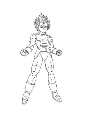 Vegeta boyama sayfası,  coloring page, Harika Vegeta’yı çiz, 