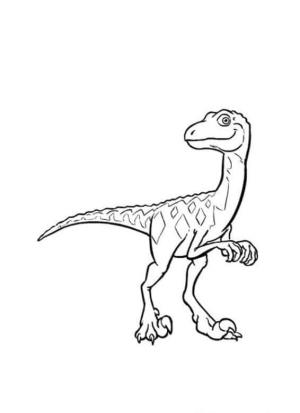 Velociraptor boyama sayfası,  coloring page, Benekli Velociraptor, 