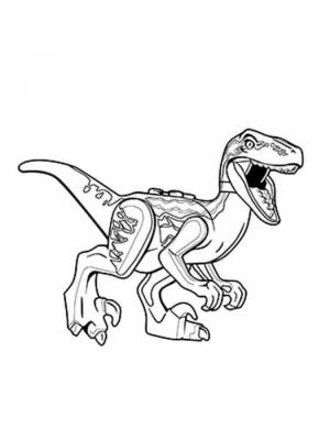 Velociraptor boyama sayfası,  coloring page, Lego Velociraptor, 