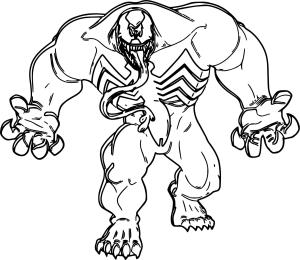 Venom boyama sayfası,  coloring page, HD Canavar Venom, 