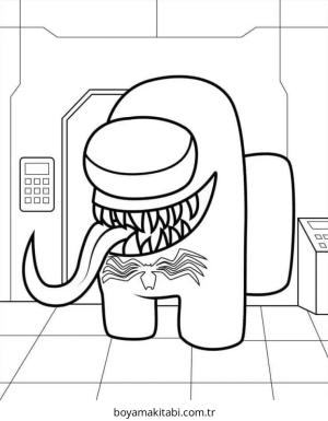 Venom boyama sayfası – evde etkinlik, ücretsiz yazdır