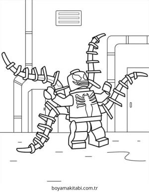 Venom boyama sayfası – kolay boyama, eğitici aktivite