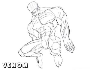 Venom boyama sayfası,  coloring page, Anti-Kahraman Venom’u çiz, 