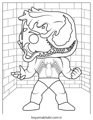 Venom boyama sayfası – evde etkinlik, ücretsiz yazdır