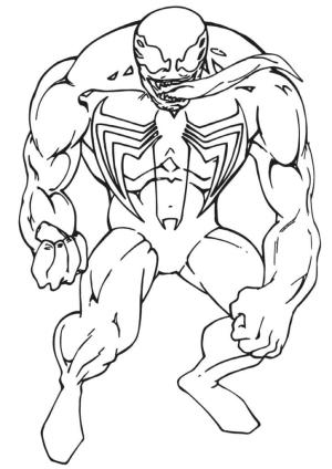 Venom boyama sayfası,  coloring page, Muhteşem Venom’u ücretsiz çizin, 