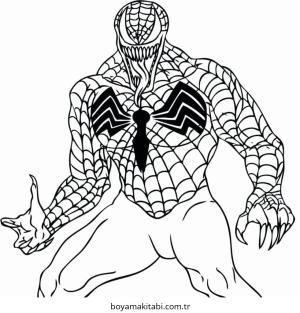 Venom boyama sayfası – boyama çalışması, yaratıcılığı geliştirir