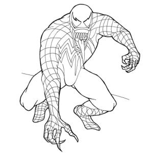 Venom boyama sayfası,  coloring page, Muhteşem Venom’u çiz, 