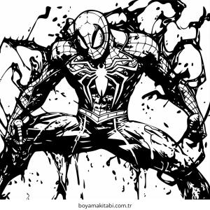 Venom boyama sayfası – yaratıcılığı geliştirir, keyifli zaman
