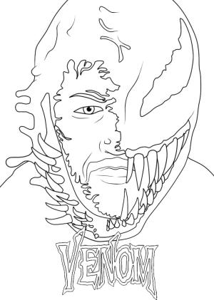 Venom boyama sayfası,  coloring page, Eddie Venom’u çiz, 