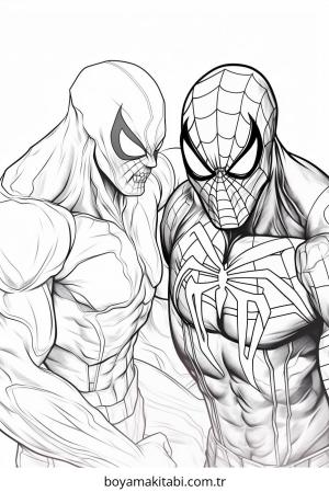 Venom boyama sayfası – yaratıcılık, eğlenceli etkinlik
