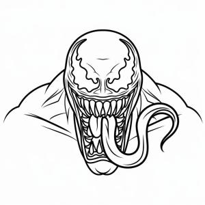 Venom boyama sayfası,  coloring page, Venom 4’i çiz, 