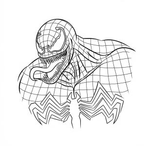 Venom boyama sayfası,  coloring page, Venom 3’i çiz, 