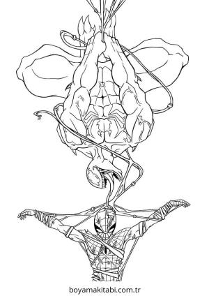 Venom boyama sayfası – çocuk aktivitesi, PDF indir