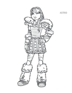 Vikingler boyama sayfası,  coloring page, Astrid, 