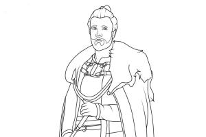 Vikingler boyama sayfası,  coloring page, Harald Sigurdsson boyama sayfası, 