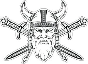 Vikingler boyama sayfası,  coloring page, Viking amblemi, 