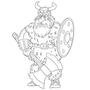 Vikingler boyama sayfası,  coloring page, Viking., 