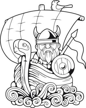 Vikingler boyama sayfası,  coloring page, Viking Boyama Sayfası, 