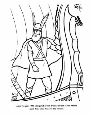 Vikingler boyama sayfası,  coloring page, Okyanusu geçmek, 