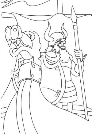 Vikingler boyama sayfası,  coloring page, Koruma altinda., 