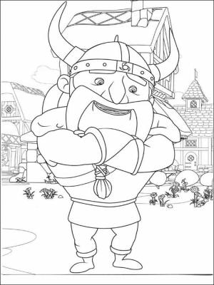 Vikingler boyama sayfası,  coloring page, karikatür viking, 