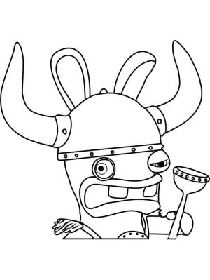 Vikingler boyama sayfası,  coloring page, Viking Kuduz Tavşanı, 