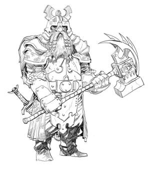 Vikingler boyama sayfası,  coloring page, çekiçle, 