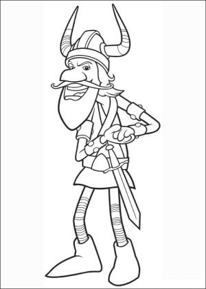 Vikingler boyama sayfası,  coloring page, Ellerini ovuşturmak, 