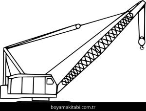 Vinç boyama sayfası – okul öncesi, evde etkinlik